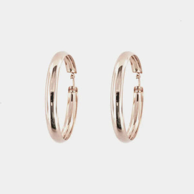 Orecchini in Argento 925 a cerchio lisci - BYSIMON gioielli
