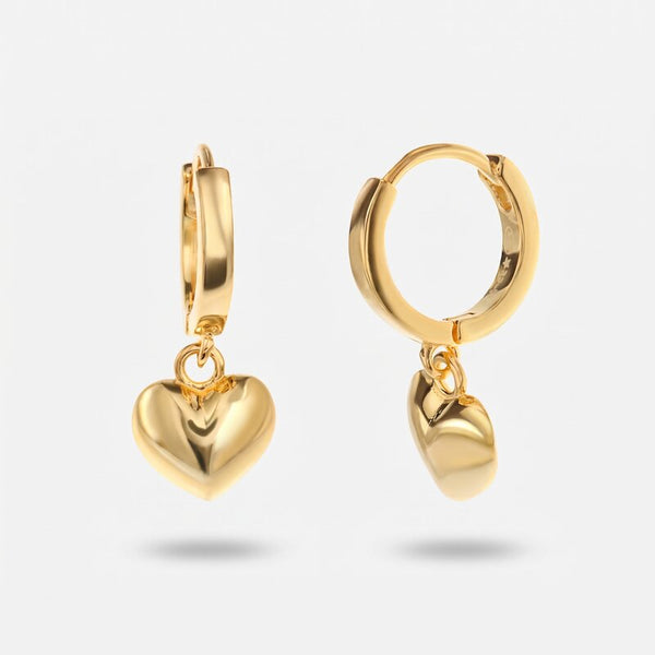 Orecchini in Argento 925 con pendenti a forma di cuore - BYSIMON gioielli