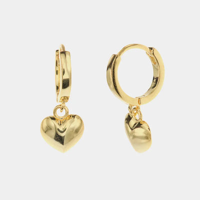 Orecchini in Argento 925 con pendenti a forma di cuore - BYSIMON gioielli