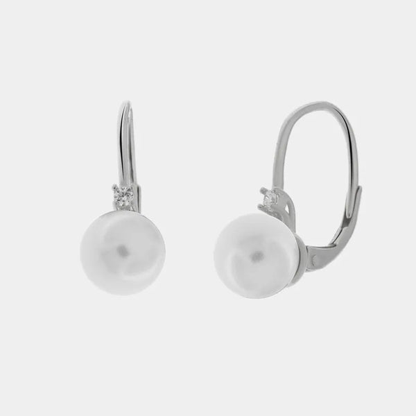 Orecchini in Argento 925 con perla Collezione Barcellona - BYSIMON gioielli