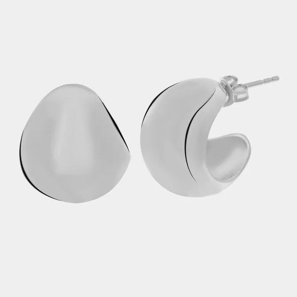 Orecchini in Argento 925 a goccia spessi Collezione Amsterdam - BYSIMON gioielli