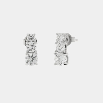 925 Silver Trilogy Earrings