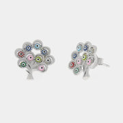 925 Silver Stud Earrings with Lucky Charms