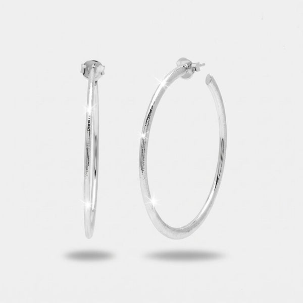Orecchini in Argento 925 cerchio liscio - BYSIMON gioielli