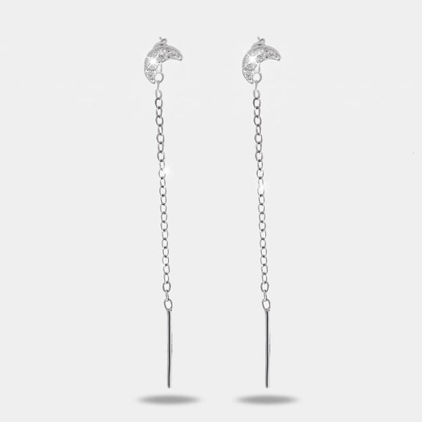 Orecchini in Argento 925 saliscendi con zirconi - BYSIMON gioielli