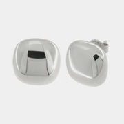 925 Sterling Silver Smooth Square Stud Earrings