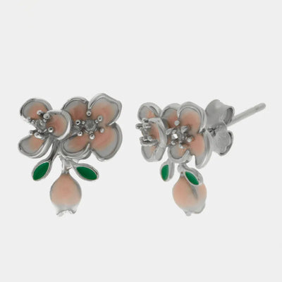 Orecchini in Argento 925 con fiori a lobo BYSIMON - gioiello BySimon