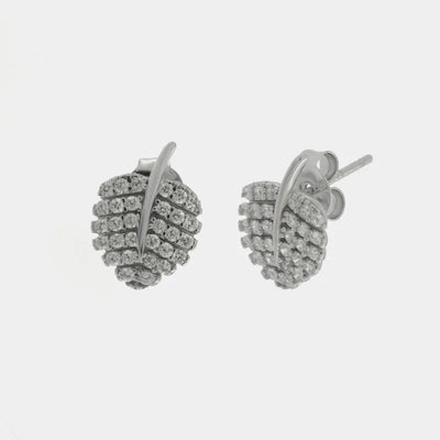 925 Sterling Silver Leaf Earrings