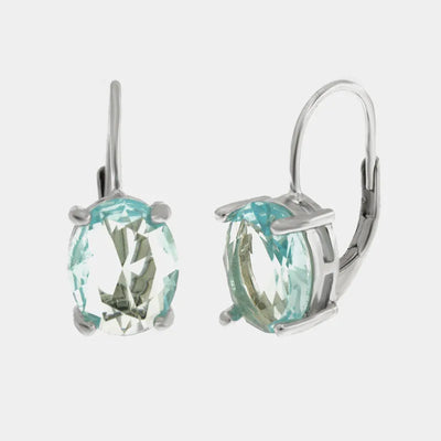 Orecchini argento 925 con zircone acqua - BYSIMON gioielli