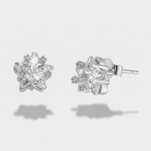 Orecchini in Argento 925 stella zirconata Collezione Hanoi - BYSIMON gioielli