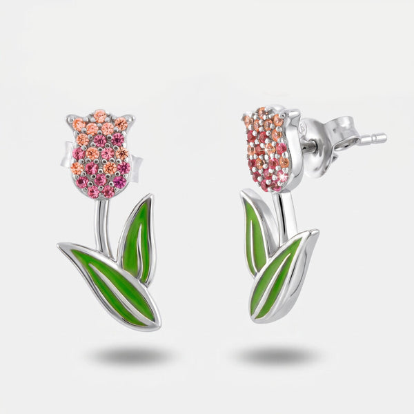 Orecchini in Argento 925 tulipano - BYSIMON gioielli