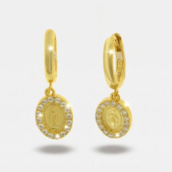 Orecchini argento 925 Madonna - BYSIMON gioielli