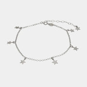 Cavigliera in Argento con stelle