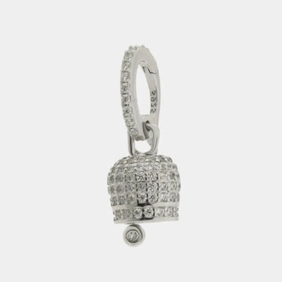 Ciondolo in Argento 925 con campanella zirconata