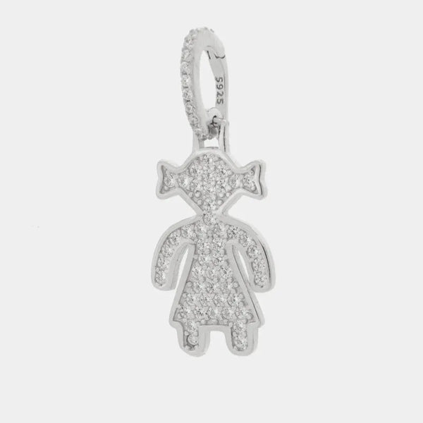 Ciondolo in Argento 925 con bimba