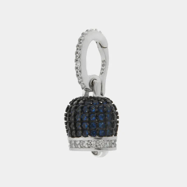 Ciondolo in Argento 925 con campanella blu