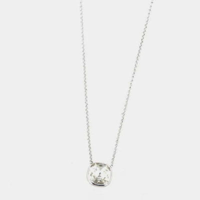 Collana in Argento 925 con punto luce colorato centrale