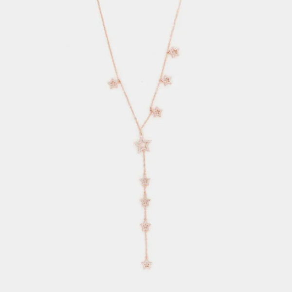 Collana in Argento 925 con stelle pendenti impreziosite da zirconi bianchi BYSIMON - gioiello BySimon