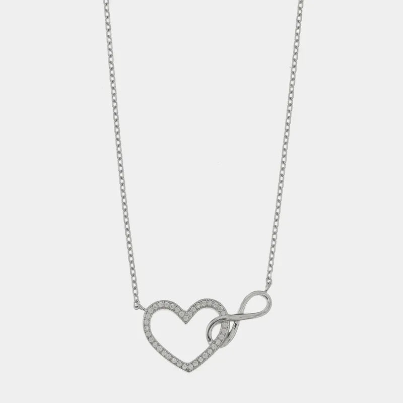 Collana argento 925 cuore con piedini Zirconi | INCIDIMI Collana argento 925 cuore con piedini Zirconi | INCIDIMI