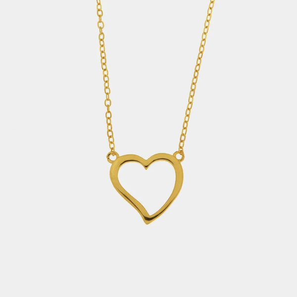 925 Silver necklace with heart