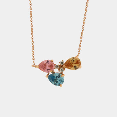 Collana in Argento 925 con zirconi multicolor SIMEONE - gioiello BySimon