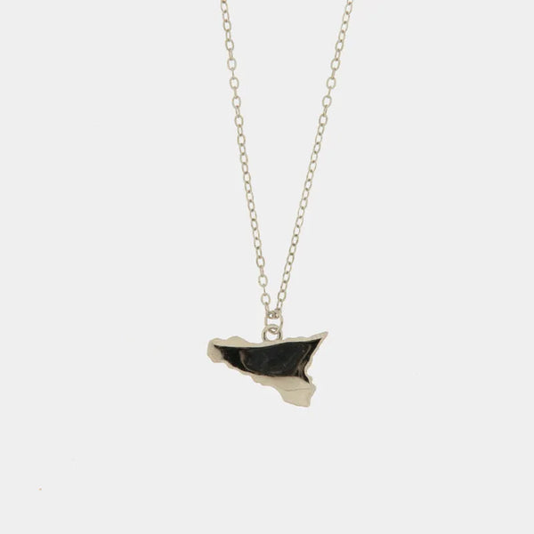 Collana in Argento 925 con simbolo Sicilia - BYSIMON gioielli