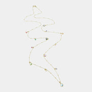 Collana in Argento 925 con cristalli colorati