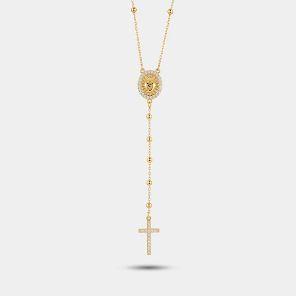 Collana in Argento 925 pendente croce con zirconi BYSIMON - gioiello BySimon
