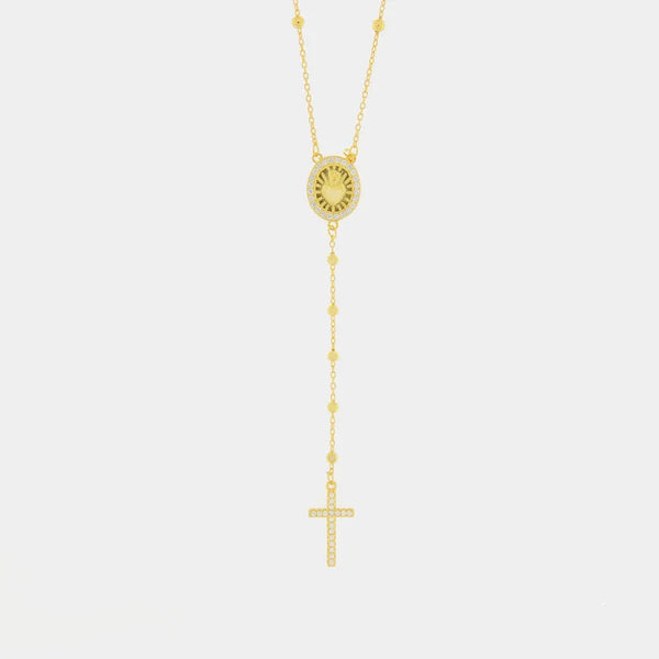 Collana in Argento 925 pendente croce con zirconi BYSIMON - gioiello BySimon