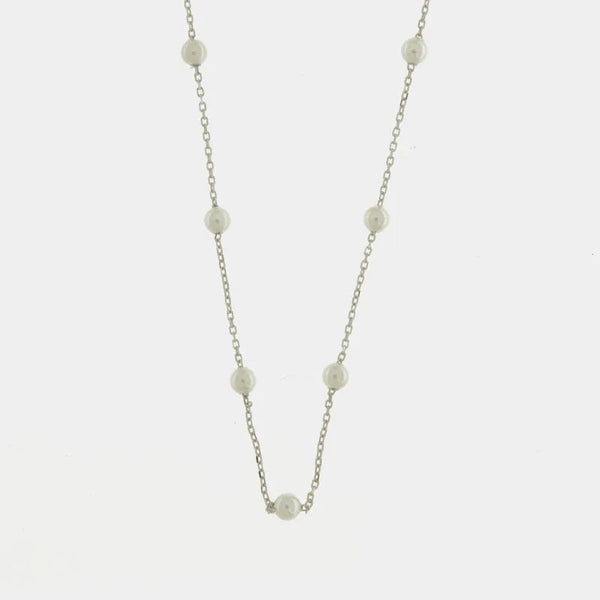 Collana in Argento 925 con perle - BYSIMON gioielli
