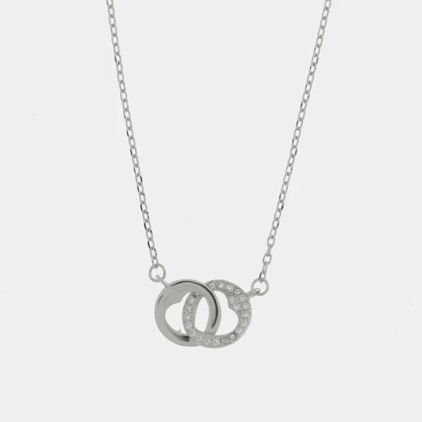 Collana in Argento 925 con cerchi intrecciati - BYSIMON gioielli