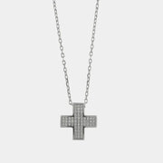Collana in Argento 925 con croce zirconata