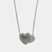 Collana in Argento 925 con doppio cuore