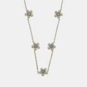 Collana in Argento 925 fiori con perle - BYSIMON gioielli