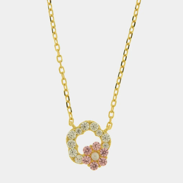 Collana in Argento 925 fiori intrecciati - BYSIMON gioielli