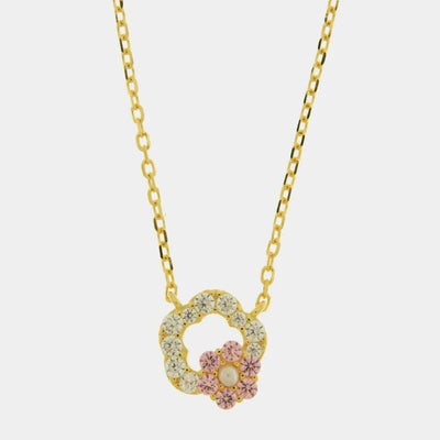 Collana in Argento 925 fiori intrecciati - BYSIMON gioielli