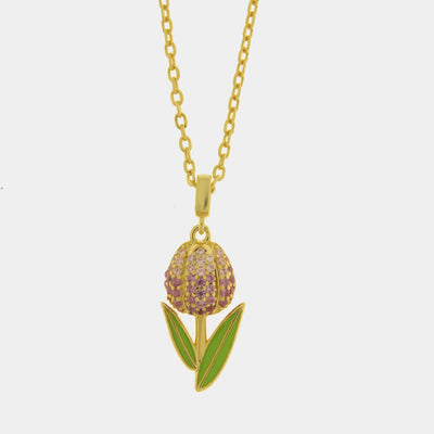 Collana in Argento 925 tulipano - BYSIMON gioielli