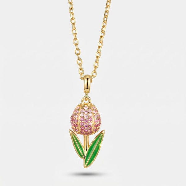 Collana in Argento 925 tulipano - BYSIMON gioielli