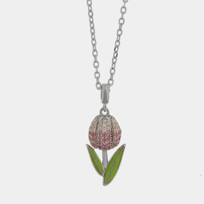Collana in Argento 925 tulipano - BYSIMON gioielli