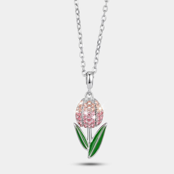 Collana in Argento 925 tulipano - BYSIMON gioielli
