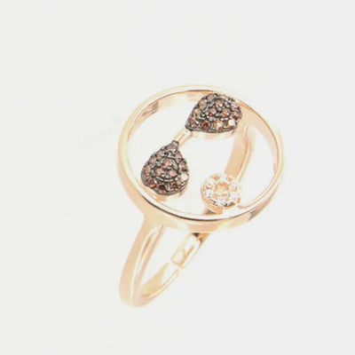 Anello in Argento 925 smile con zirconi