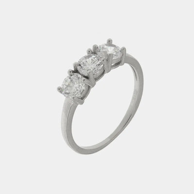 Anello in Argento 925 trilogy di zirconi BYSIMON - gioiello BySimon