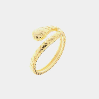 Anello in Argento 925 con dettagli a forma di serpente - BYSIMON gioielli