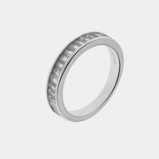 Anello in Argento 925 a baguette con zirconi Collezione Barcellona - BYSIMON gioielli