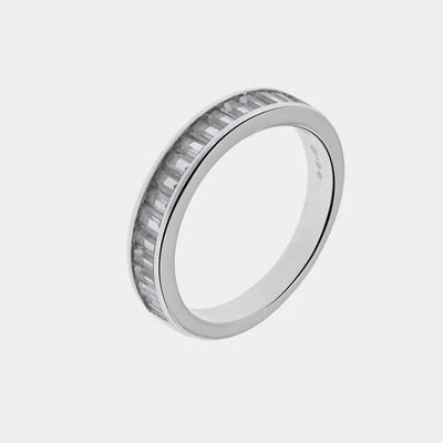 Anello in Argento 925 a baguette con zirconi - BYSIMON gioielli