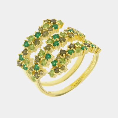 Anello in Argento 925 con zirconi multicolore