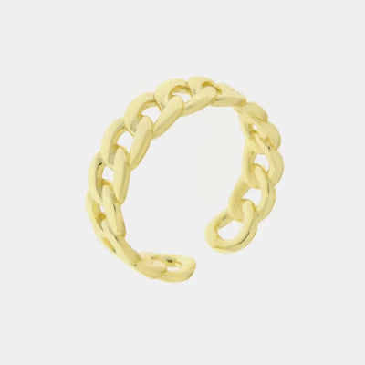Anello in Argento 925 intrecciato placcato oro giallo