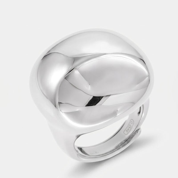 Anello in Argento 925 bombato liscio Collezione Amsterdam - BYSIMON gioielli