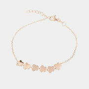 Bracciale in Argento 925 con serie di farfalline lisce