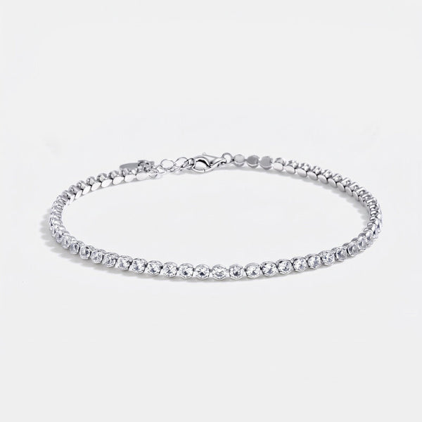 Bracciale in Argento 925 tennis impreziosito da zirconi bianchi - BYSIMON gioielli